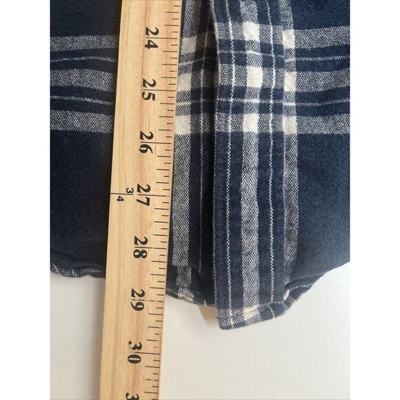 J Crew Flannel Shirt Mens Large‎ Black Check Button Down Elbow Patches Casual - Picture 6 of 8